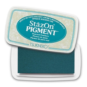 Ink Pad StazOn Pigment PEACOCK FEATHERS