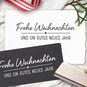 Stempel FROHE WEIHNACHTEN 50 mm
