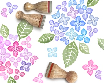 Set de tampons HYDRANGEA | 8 timbres