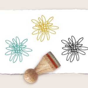 Ministempel Mini-Stempel EDELWEISS Ø 15 mm