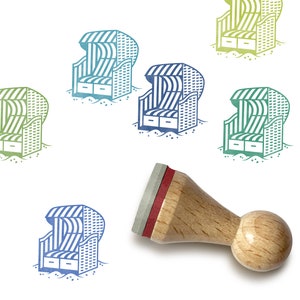 Ministempel STRANDKORB Ø 15 mm Stempel