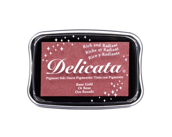 Delicata ROSE GOLD metallic ink pad