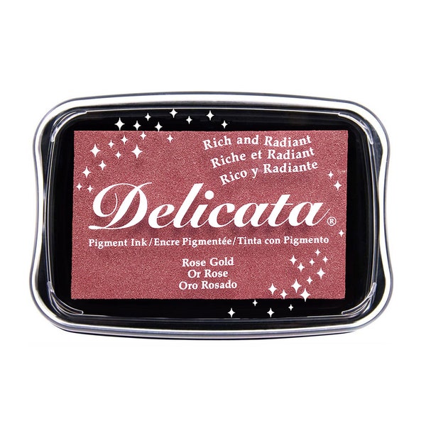 Delicata ROSE GOLD Glitzer-Stempelkissen