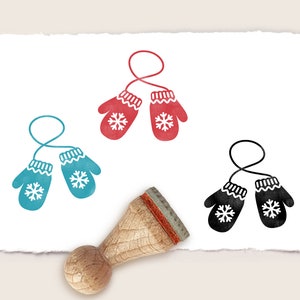 Ministempel Mini Stempel HANDSCHUHE Ø 15 mm