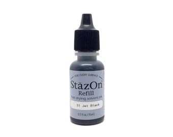 StazOn Recambio JET BLACK 15 ml / 0.5 fl. onz