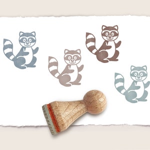 Stempel KLEINER WASCHBÄR Ø 15 mm Ministempel