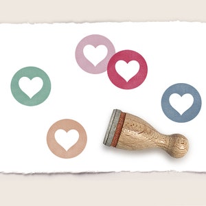 Stempel HERZ NEGATIV Ø 12 mm Ministempel