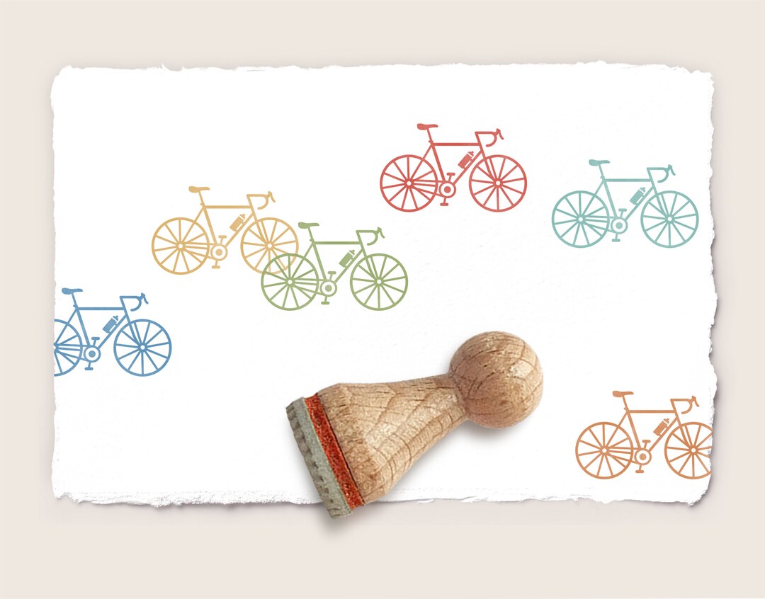 Mini Rubber Stamp RACING BIKE Ø 15 Mm / 0.59 Inch - Etsy