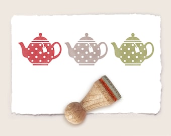 Mini carimbo de borracha BULE Ø 15 mm / 0,59 polegadas