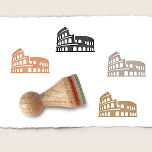 Mini rubberen stempel COLOSSEUM Ø 15 mm / 0,59 inch