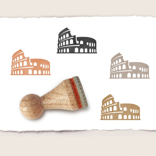 Mini rubber stamp COLOSSEUM Ø 15 mm / 0.59 inch