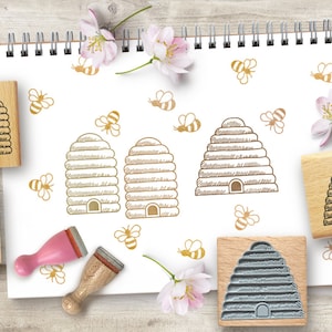 Stempelset BEEHIVE, 4 stempels