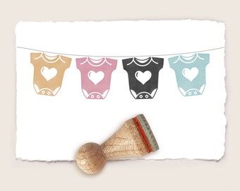 Rubber stamp BABY BODYSUIT Ø 15 mm / 0.59 inch