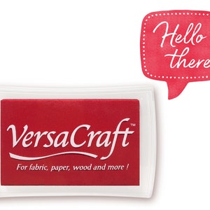 Almofada de tinta VersaCraft POPPY RED grande