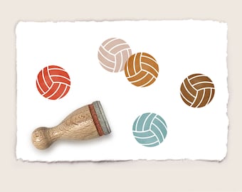 Mini rubber stamp VOLLEYBALL Ø 12 mm / 0.47 inches