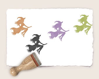 Mini rubber stamp WITCH Ø 12 mm / 0.47 inch