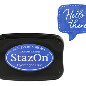 Ink Pad StazOn HYDRANGEA BLUE permanent