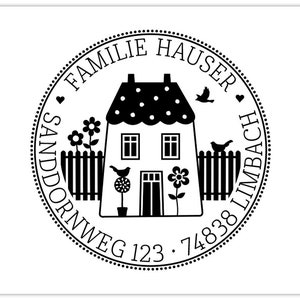 Stempel retouradres HOME SWEET HOME