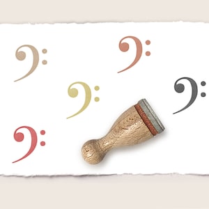 Mini rubberen stempel BASCLEF Ø 12 mm / 0,47 inch