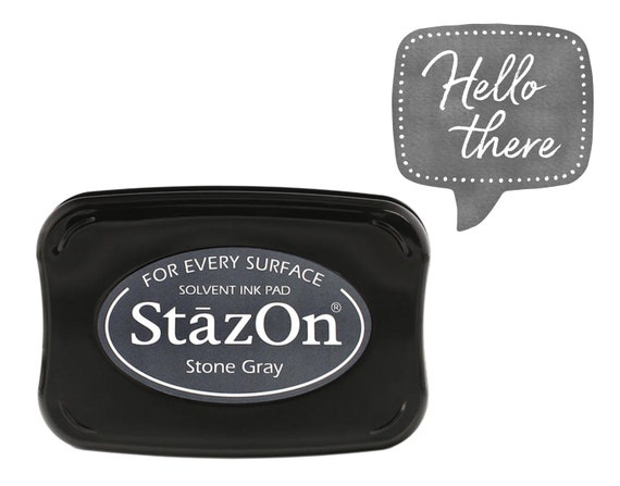 Ink Pad Stazon STONE GRAY Permanent 