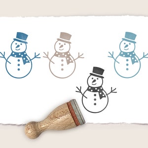 Ministempel Mini-Stempel SCHNEEMANN Ø 12 mm