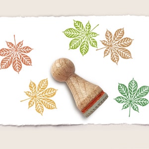 Stempel KASTANIENBLATT Ø 15 mm Ministempel