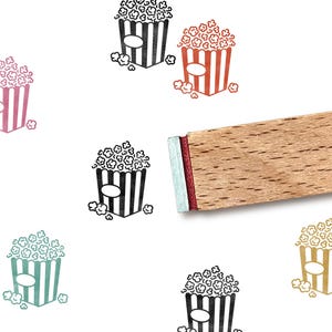 Ministempel TÜTE POPCORN Ø 15 mm Stempel
