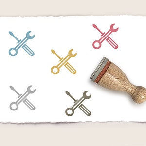 Mini rubberen stempel GEREEDSCHAP Ø 12 mm / 0,47 inch