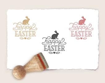 Ministempel Mini-Stempel HAPPY EASTER Ø 15 mm