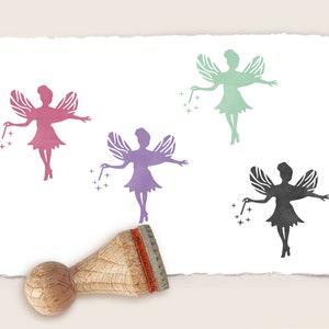 Mini rubberen stempel FAIRY Ø 15 mm