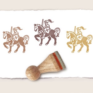 Stempel RITTER AUF PFERD Ø 15 mm Ministempel