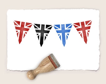 Mini rubber stamp UNION JACK PENNANT Ø 12 mm