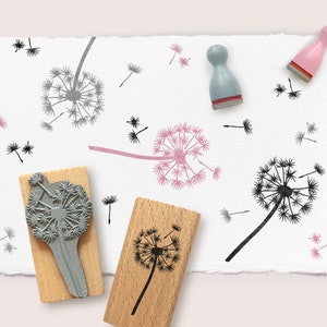 Stempel-Set PUSTEBLUME / 3 Teile / 60 x 30 mm Bild 1