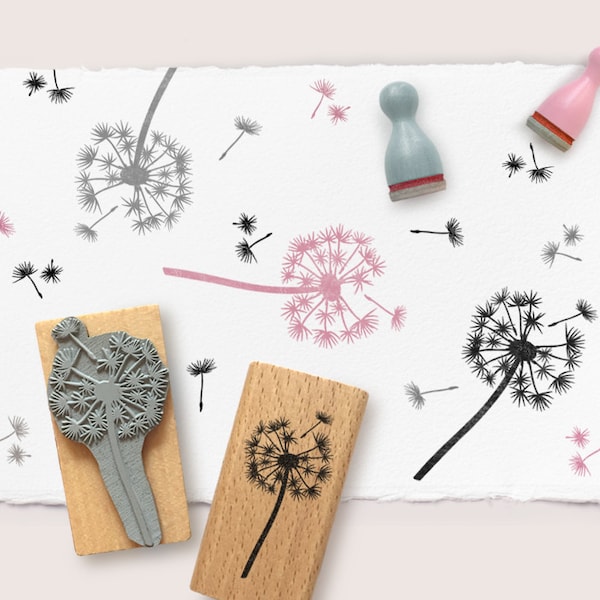 Stempel-Set PUSTEBLUME / 3 Teile / 60 x 30 mm