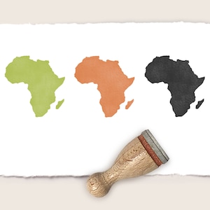 Mini timbro in gomma AFRICA Ø 12 mm / 0,47 pollici