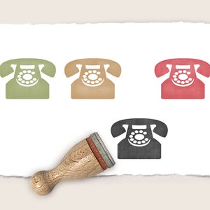 Ministempel Mini-Stempel TELEFON Ø 12 mm