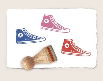 Mini rubber stamp SNEAKER Ø 15 mm / 0.59 inch