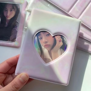 Cute Pink Collect Book, Kpop Collect book, photocard collect book, pc book,  photocard binder, cute photocard binder, kpop photocard binder