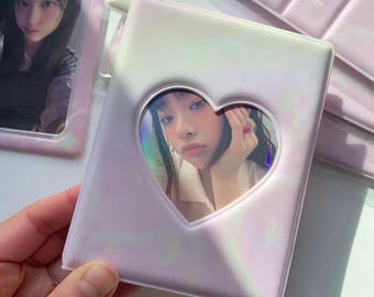 Cute Pink Collect Book, Kpop Collect book, photocard collect book, pc book,  photocard binder, cute photocard binder, kpop photocard binder