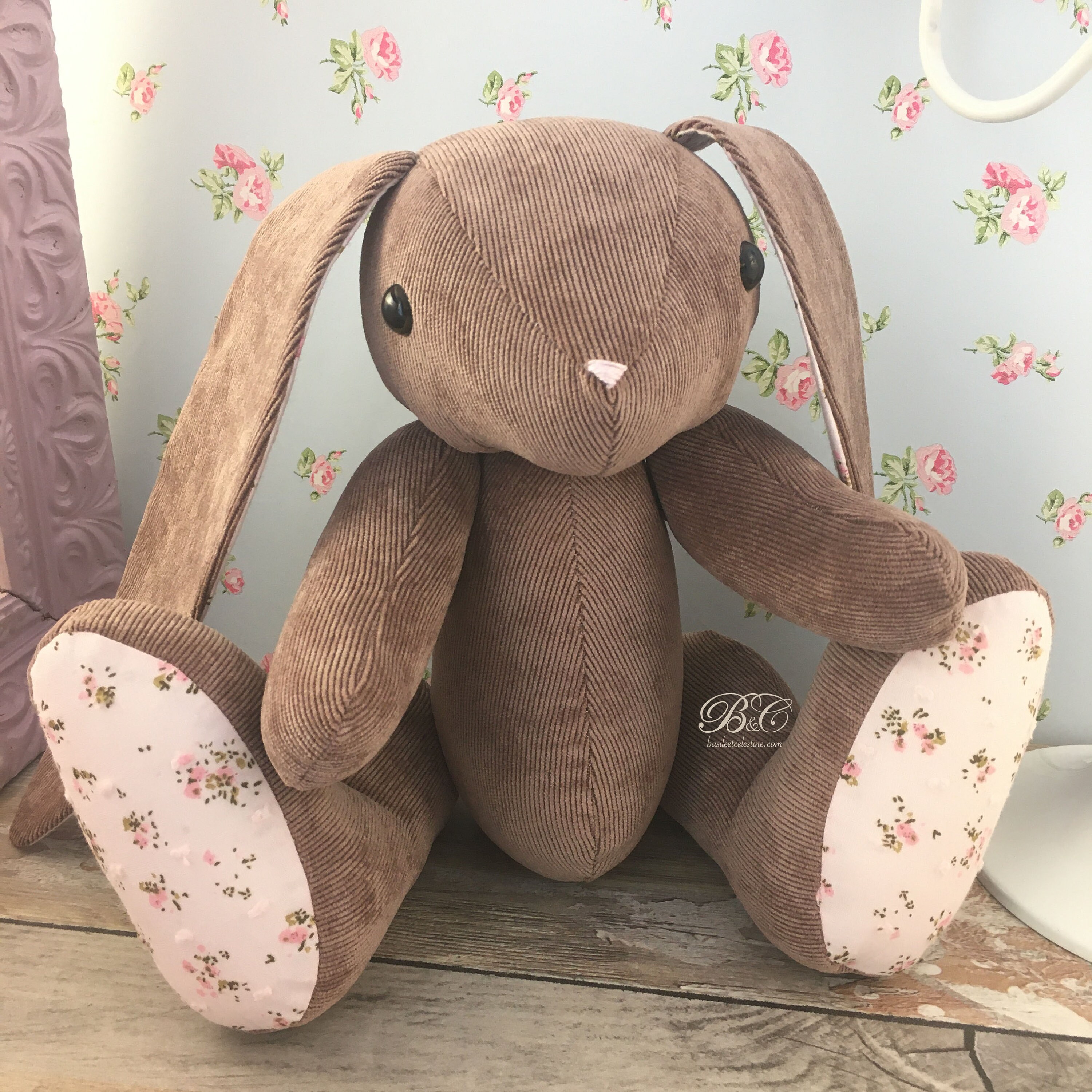 Lapin de Décoration en Tissu Emma