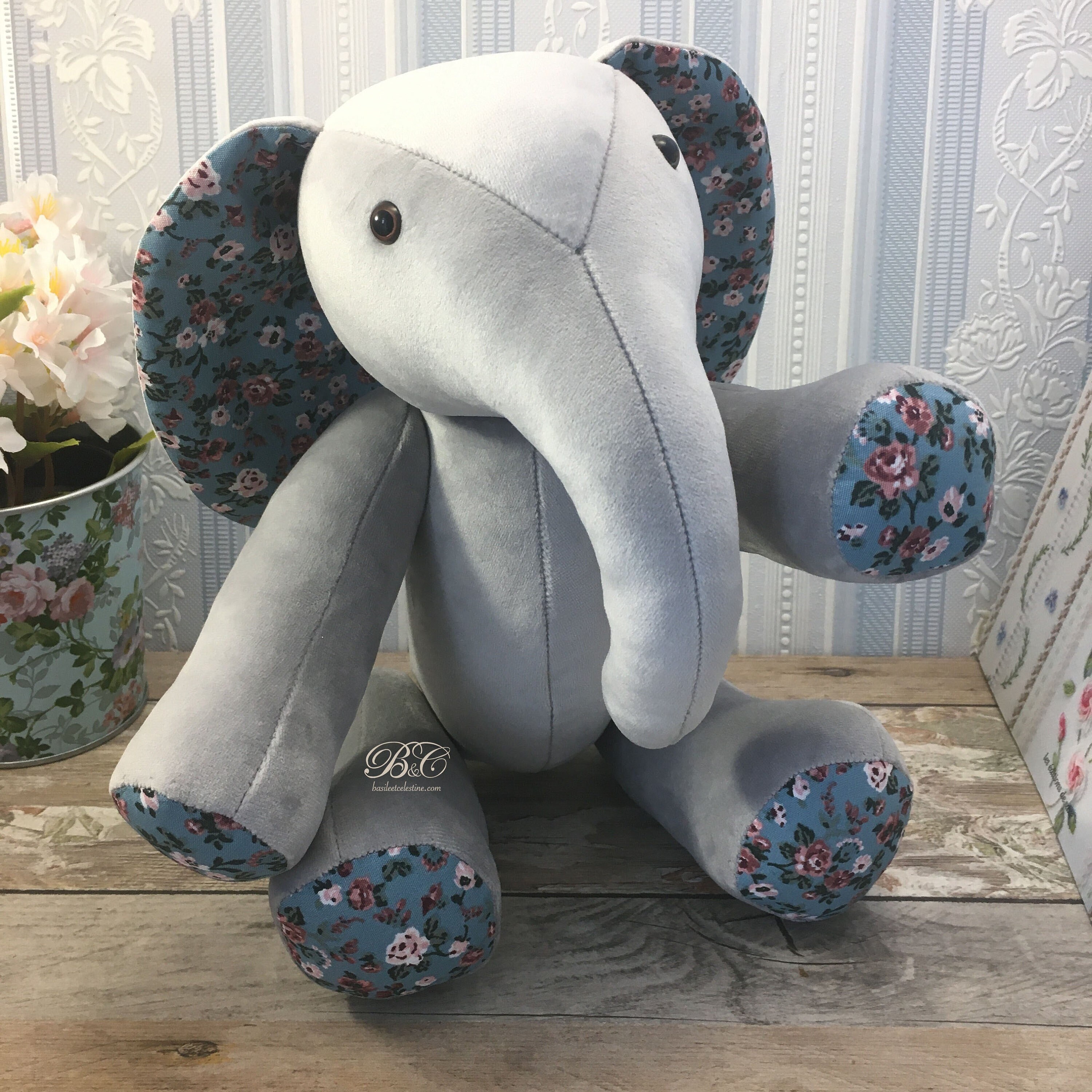 Eléphant de Décoration en Tissu Selene