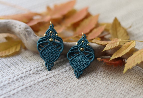 Earrings macrame outlet