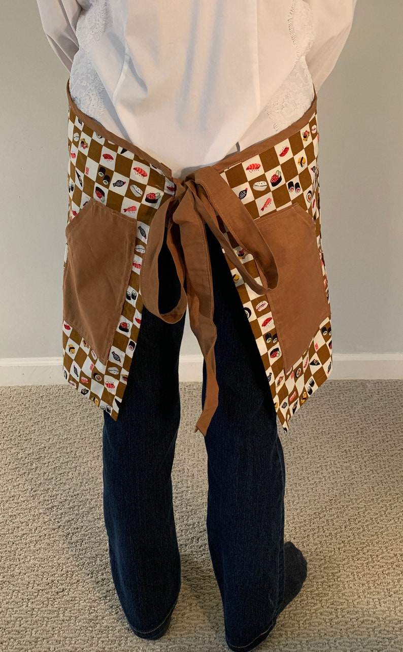 Sushi Apron Five Pockets Japanese Apron Etsy