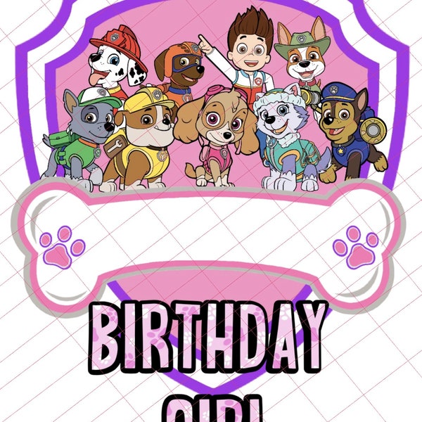 Paw Patrol - Birthday Girl PNG