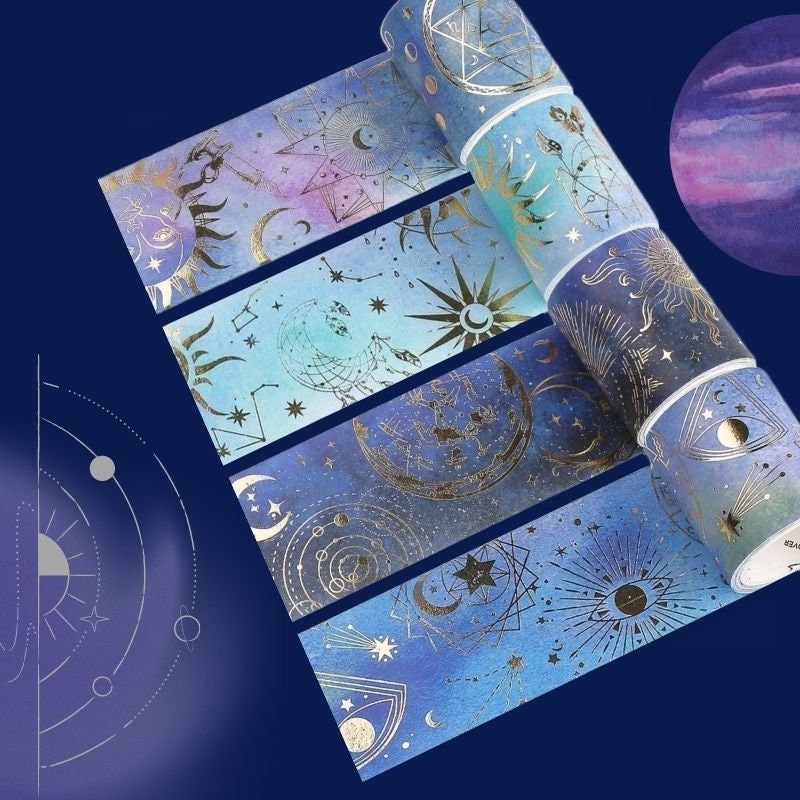 Peachy Celestial Symbols Washi Tape, Mystical Symbol Foil Tape, New Age  Washi Tape, Spiritual Symbols Washi BBB Supplies R-AL122-15 