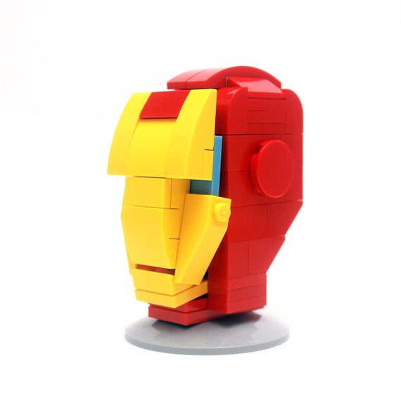 Iron Man Mini Head Custom Lego Model PDF Instructions - Etsy