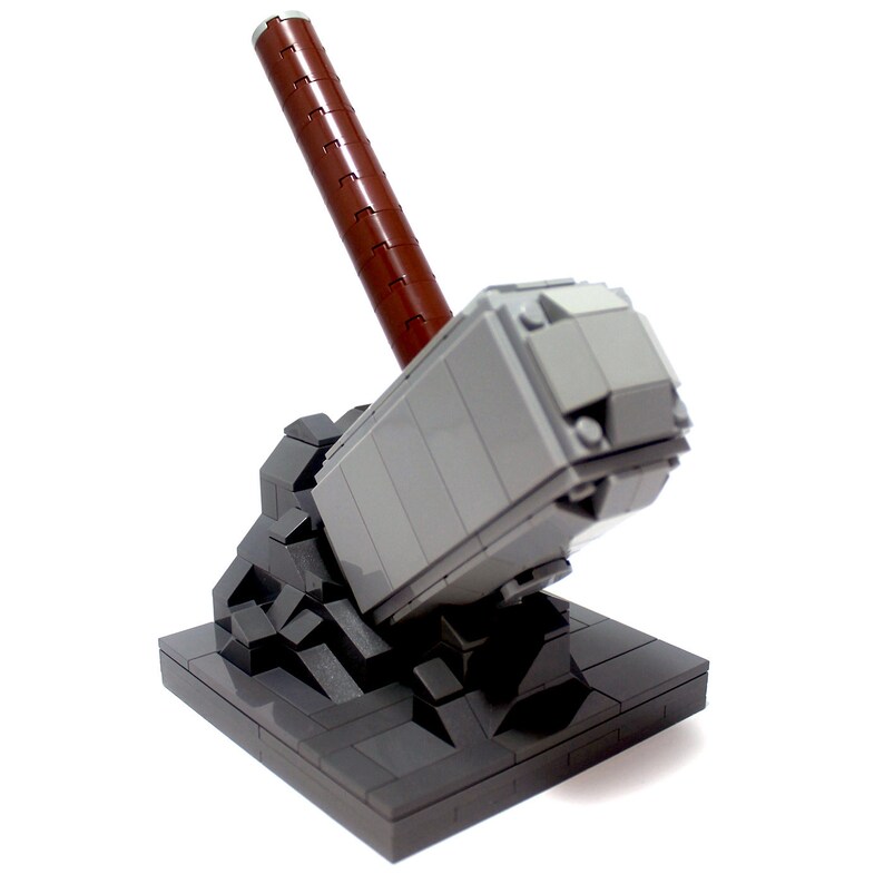 Thor's Hammer Mjolnir Custom Lego Model PDF Instructions Toys & Games Building & Construction