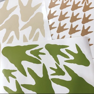 Dinosaur feet stickers, dinosaur bedroom stickers, dinosaur stickers for wall, dinosaur footprint, vinyl wall stickers