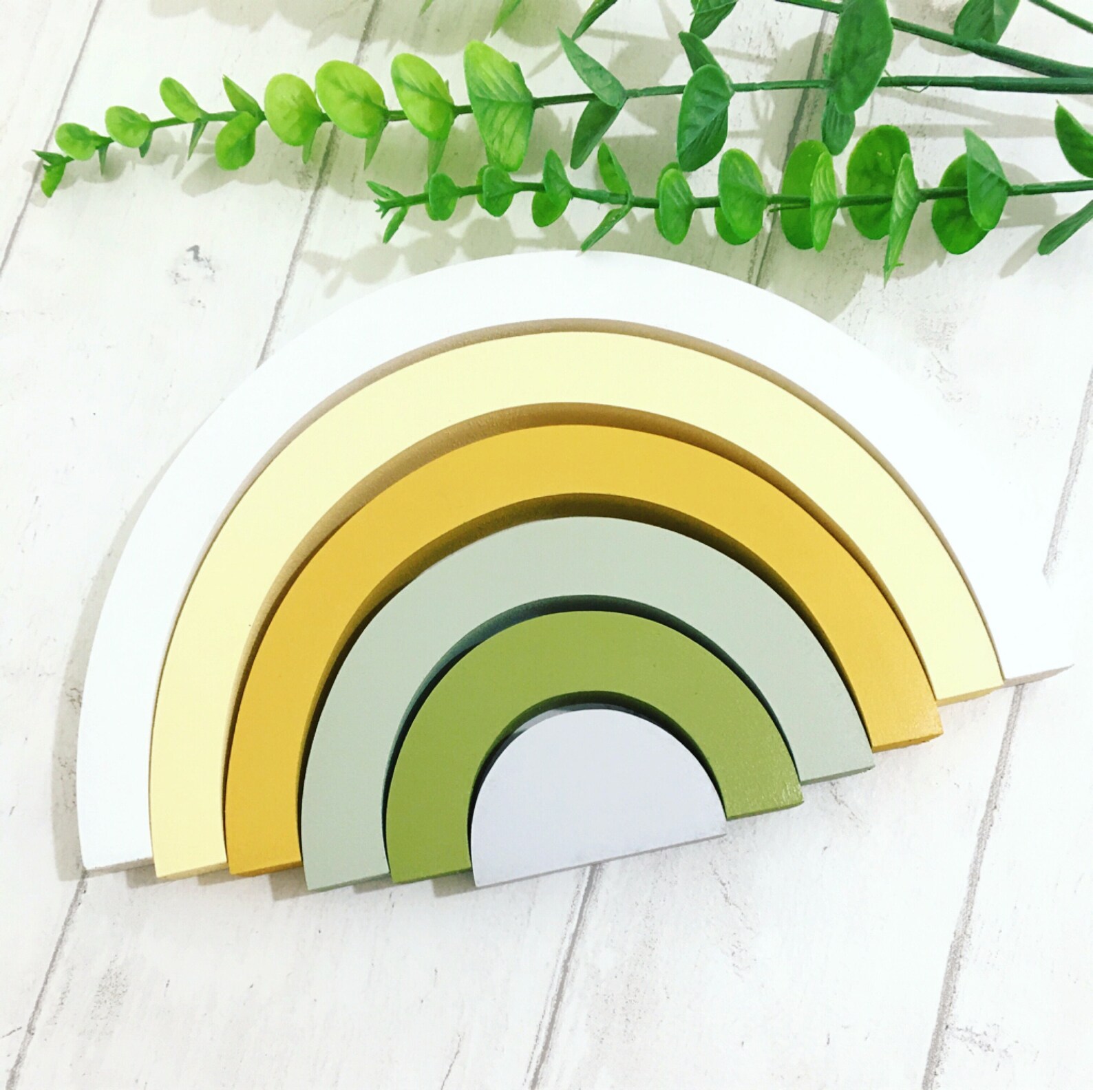 Wooden rainbow Wooden stacking rainbow rainbow bedroom Etsy