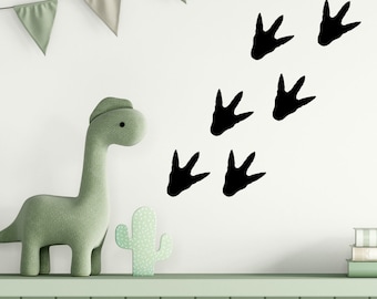 Dinosaur Footprint Stickers, Vinyl Wall Decals